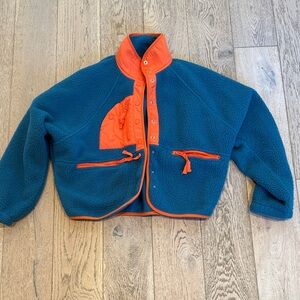 FP Movement Blue and Orange Fleece Jacket